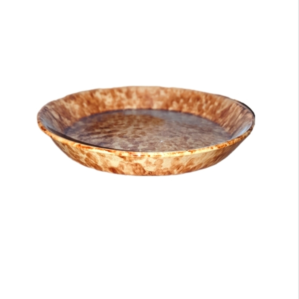 Antique Spongeware Pie Plate